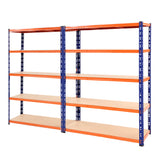 NNEDSZ 2.4MX1.8M Garage Shelving Warehouse Rack Pallet Racking Storage Steel Orange&Blue