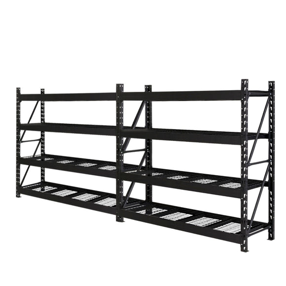 NNEDSZ 4MX2M Garage Shelving Warehouse Rack Pallet Racking Storage Steel