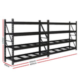 NNEDSZ 4MX2M Garage Shelving Warehouse Rack Pallet Racking Storage Steel