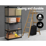 NNEDSZ 2x0.7M Shelving Racking Storage Garage Steel Metal Shelves Rack