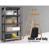 NNEDSZ 2x1.5M Steel Racking Rack Shelving Storage Garage Shelves Shelf