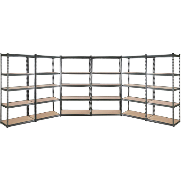 NNEDSZ 6X1.5M Garage Shelving Warehouse Rack Pallet Racking Storage Shelves