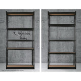 NNEDSZ 5-Shelves Steel Warehouse Shelving Racking Garage Storage Rack Grey