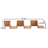 NNEDPE Sarantino Corner Wall Shelf Display Storage Shelves - Beech