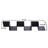 NNEDPE Sarantino 5-Tier Corner Wall Shelf Display Storage Shelves - Black