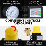 NNEMB Multi-stage Water Hi-pressure Pump with Auto-controller Home Garden Irrigation 4-Stage Electric