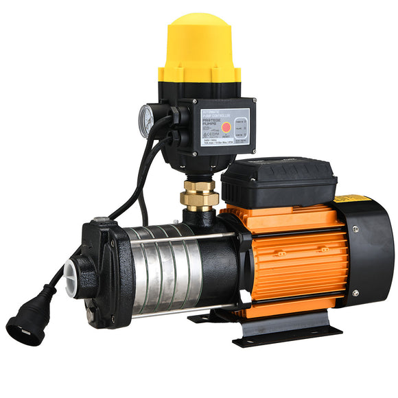 NNEMB Multi-stage Water Hi-pressure Pump with Auto-controller Home Garden Irrigation 6-Stage Electric