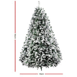 NNEDSZ Jingle Jollys Christmas Tree 1.8M Xmas Trees Decorations Snowy 758 Tips
