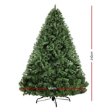 NNEDSZ Jollys 2.1M 7FT Christmas Tree Xmas Decoration Home Decor 1250 Tips Green
