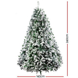 NNEDSZ Jollys Christmas Tree 2.4M 8FT Xmas Decorations Snow Home Decor 1500 Tips