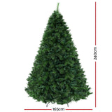 NNEDSZ Jollys Christmas Tree 2.4M 8FT Xmas Decoration Green Home Decor 2100 Tips