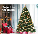 NNEDSZ Jollys Christmas Tree 2.4M 8FT Xmas Decoration Green Home Decor 2100 Tips