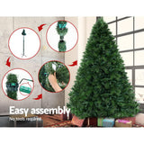 NNEDSZ Jollys Christmas Tree 2.4M 8FT Xmas Decoration Green Home Decor 2100 Tips