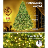 NNEDSZ Jollys 2.4M 8FT Christmas Tree Xmas 3190 LED Lights Warm White 1436 Tips
