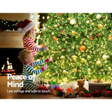 NNEDSZ Jollys 2.4M 8FT Christmas Tree Xmas 3190 LED Lights Warm White 1436 Tips