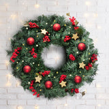 NNEDSZ Jollys 60cm Christmas Wreath - Green