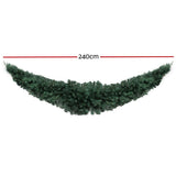 NNEDSZ Jollys Christmas Garland 2.4M Xmas Wreath Decoration Home Decor