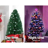NNEDSZ Jollys 1.5M 5FT LED Christmas Tree Xmas Optic Fiber Multi Colour Lights