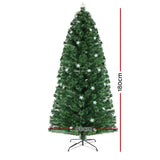 NNEDSZ Jollys 1.8M 6FT LED Christmas Tree Xmas Optic Fiber Multi Colour Lights