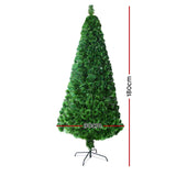 NNEDSZ Jollys 1.8M 6FT LED Christmas Tree Optic Fiber Xmas Multi Colour Lights