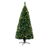 NNEDSZ Jollys Christmas Tree 1.8M 6FT LED Xmas Fibre Optic Multi Warm White