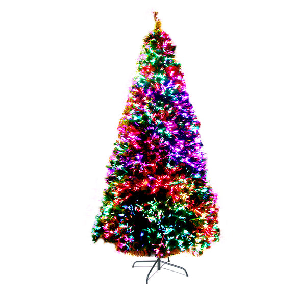 NNEDSZ Jollys 2.1M 7FT LED Christmas Tree Optic Fiber Xmas Multi Colour Lights