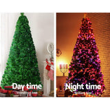 NNEDSZ Jollys 2.1M 7FT LED Christmas Tree Optic Fiber Xmas Multi Colour Lights