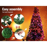 NNEDSZ Jollys 2.1M 7FT LED Christmas Tree Optic Fiber Xmas Multi Colour Lights