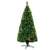 NNEDSZ Jollys Christmas Tree 2.1M 7FT LED Xmas Fibre Optic Multi Warm White
