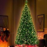 NNEDSZ Jollys Christmas Tree 2.1M 7FT LED Xmas Fibre Optic Multi Warm White