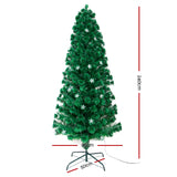 NNEDSZ Jollys 2.4M 8FT LED Christmas Tree Xmas Optic Fiber Multi Colour Lights