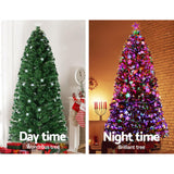 NNEDSZ Jollys 2.4M 8FT LED Christmas Tree Xmas Optic Fiber Multi Colour Lights