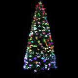 NNEDSZ Jingle Jollys Christmas Tree 1.8M 6FT LED Xmas Multi Colour Lights Optic Fibre