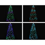 NNEDSZ Jingle Jollys Christmas Tree 1.8M 6FT LED Xmas Multi Colour Lights Optic Fibre