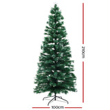 NNEDSZ Jingle Jollys Christmas Tree 2.1M 7FT LED Xmas Multi Colour Lights Optic Fibre