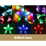 NNEDSZ Jingle Jollys Christmas Tree 2.1M 7FT LED Xmas Multi Colour Lights Optic Fibre
