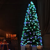 NNEDSZ Jingle Jollys Christmas Tree 2.1M 7FT LED Xmas Multi Colour Lights Optic Fibre