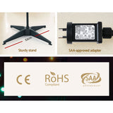 NNEDSZ Jingle Jollys Christmas Tree 1.8M 298 LED Xmas Multi Colour Lights Optic Fibre