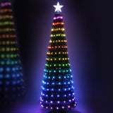 NNEDSZ Jingle Jollys Christmas Tree 1.8M 298 LED Xmas Multi Colour Lights Optic Fibre