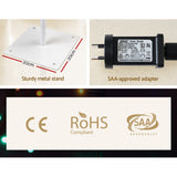 NNEDSZ Jingle Jollys Christmas Tree 1.8M 176 LED Xmas Multicolour Lights Optic Fibre