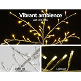 NNEDSZ Jollys 2.1M LED Christmas Branch Tree 480 LED Xmas Warm White Optic Fiber