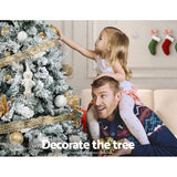 NNEDSZ Jingle Jollys Christmas Tree 1.8M Xmas Trees Decorations Snowy 520 Tips