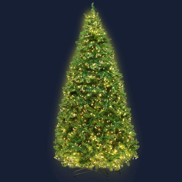 NNEDSZ Jollys 1.8M 6FT Christmas Tree 874 LED Lights 874 Tips Warm White Green