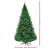 NNEDSZ Jollys 1.8M 6FT Christmas Tree 874 LED Lights 874 Tips Warm White Green