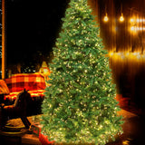 NNEDSZ Jollys 1.8M 6FT Christmas Tree 874 LED Lights 874 Tips Warm White Green