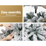 NNEDSZ Jingle Jollys Christmas Tree 2.1M Xmas Trees Decorations Snowy 859 Tips