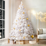 NNEDSZ Jingle Jollys Christmas Tree 2.1M Xmas Trees Decorations White 1000 Tips
