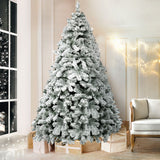 NNEDSZ Jingle Jollys Christmas Tree 2.4M Xmas Trees Decorations Snowy 1291 Tips