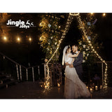NNEDSZ Jollys 3M Christmas Curtain Fairy Lights String 480 LED Party Wedding