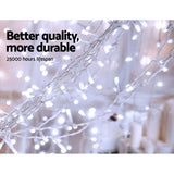 NNEDSZ Jollys 6X3M Christmas Curtain Fairy Lights String 600LED Party Wedding CW